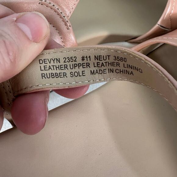 ABEO Woman’s sz 11 Devyn Platform Sandal Rose Gold Leather Strappy Sandal Ortho - Picture 7 of 10